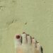 Foot & print in GPS sand